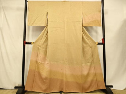 平和屋着物■訪問着 舞花霞文 暈し染め 金彩 正絹 逸品 AABF3279fw