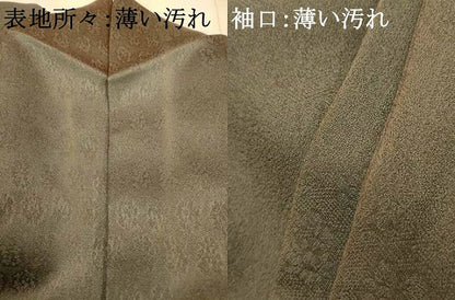 平和屋着物■色留訪問着 刺繍 花蝶横段文 暈し染め 金銀彩 鈴乃屋扱い 正絹 逸品 AABF3280fw