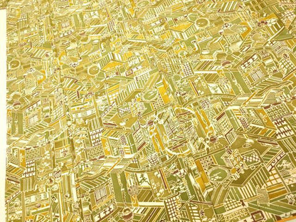 平和屋着物■上質な小紋 風景文 正絹 逸品 AABF3290fw