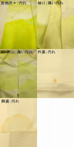 平和屋着物■訪問着 霞山重ね文 暈し染め 正絹 逸品 AABF3291fw