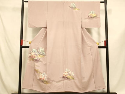 平和屋着物■訪問着 風景文 暈し染め 金銀彩 正絹 逸品 未使用 AABF3296fw