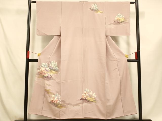 平和屋着物■訪問着 風景文 暈し染め 金銀彩 正絹 逸品 未使用 AABF3296fw