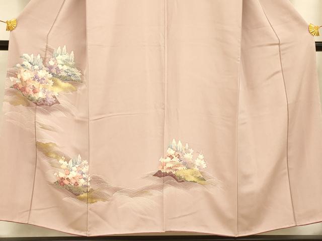 平和屋着物■訪問着 風景文 暈し染め 金銀彩 正絹 逸品 未使用 AABF3296fw