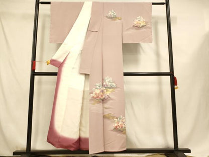 平和屋着物■訪問着 風景文 暈し染め 金銀彩 正絹 逸品 未使用 AABF3296fw