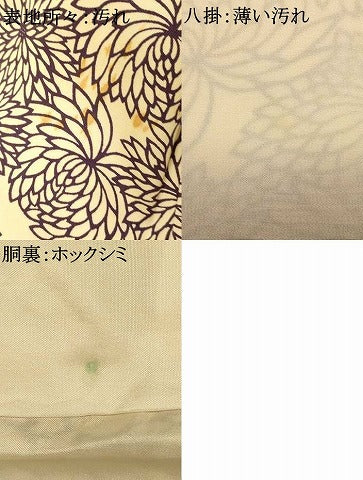 平和屋着物■上質な小紋 菊尽くし 正絹 逸品 AABF3316fw