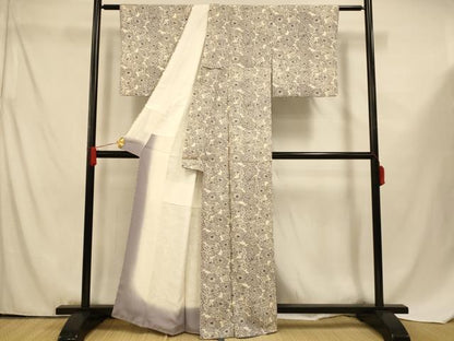 平和屋着物■上質な小紋 菊尽くし 正絹 逸品 AABF3316fw