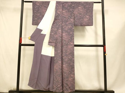 平和屋着物■上質な小紋 風景文 正絹 逸品 AABF3318fw