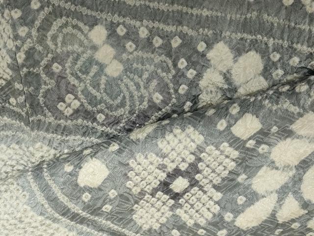 平和屋着物●名門 藤娘きぬたや・総絞り 訪問着 流水花文 正絹 逸品 AABF3332nf