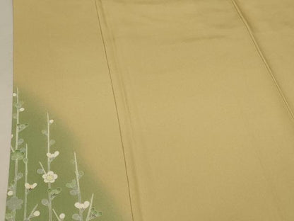 平和屋着物●訪問着 友禅 作家物 克ニ 枝花文 暈し染め 正絹 逸品 AABF3335nf