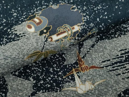 平和屋着物●訪問着 竹屋町刺繍 雪輪吉祥文 金彩 背抜き仕立て 正絹 逸品 未使用 AABF3340nf