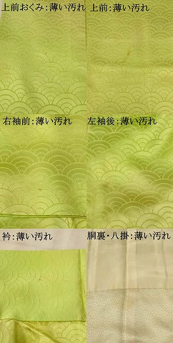 平和屋着物■上質な小紋 青海波地紋 暈し染め 正絹 逸品 AABF3345st