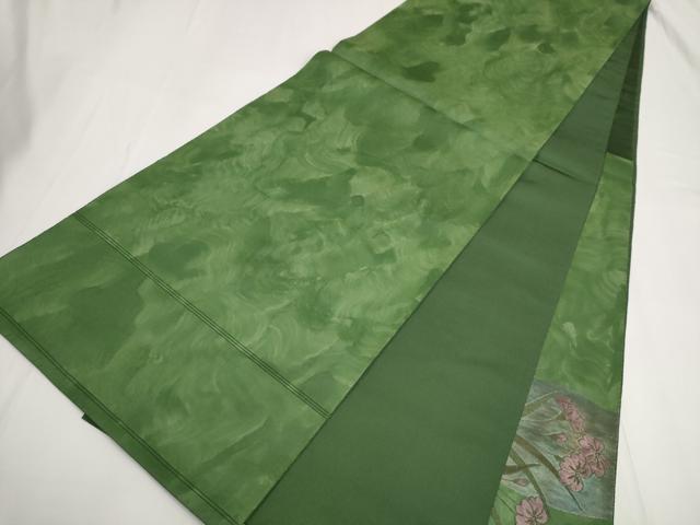 平和屋着物◎太鼓柄袋帯 流水花文 金糸 正絹 逸品 AABF3432iu
