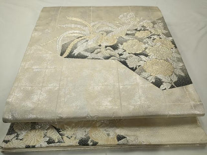 平和屋着物◎六通柄袋帯　鳳凰花文　金銀糸　正絹　逸品　AABF3448gw