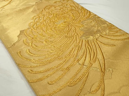 平和屋着物◎六通柄袋帯　乱菊　金糸　正絹　逸品　AABF3462gw