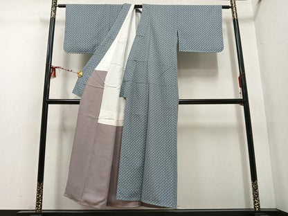 平和屋着物■上質な小紋 丸文 正絹 逸品 未使用 AABF3495ph