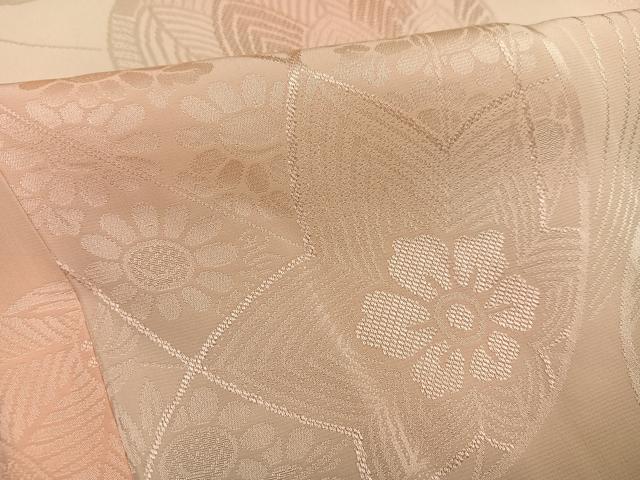 平和屋着物■長襦袢　無双仕立て　花鞠地紋　暈し染め　正絹　逸品　AABF3527ph