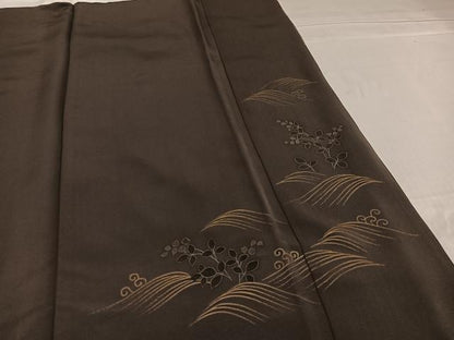 平和屋着物■訪問着 草花文 金彩 正絹 逸品 AABF3553ph