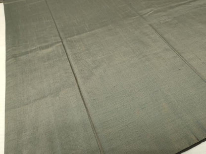 平和屋着物●男性　紬　アンサンブル　樺茶色　キングサイズ　正絹　逸品　AABF3566ck