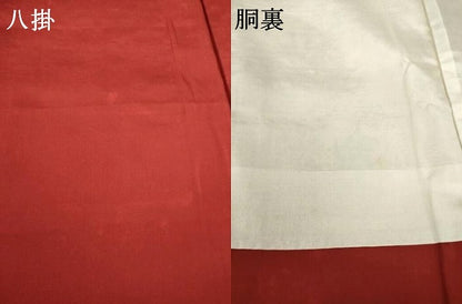 平和屋着物●加賀染　石川県指定無形文化財　牛首紬　白山工房　手織り　花鳥文　反端付き　正絹　逸品　未使用　AABF3574ck