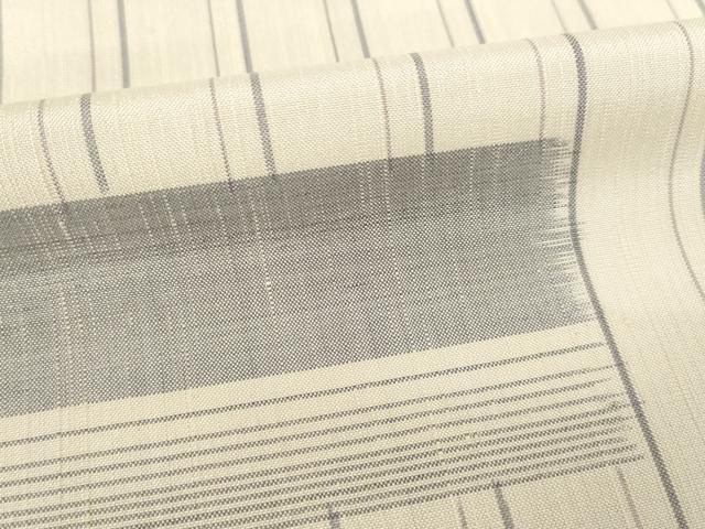 平和屋着物●上質な紬 はく美 段違い文様 正絹 逸品 AABF3577ck