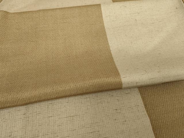平和屋着物●上質な紬 段違い文様 正絹 逸品 AABF3579ck
