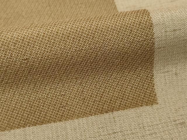 平和屋着物●上質な紬 段違い文様 正絹 逸品 AABF3579ck