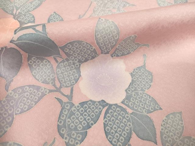 平和屋着物●上質な小紋 枝花文 正絹 逸品 AABF3580ck