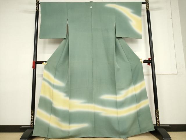 平和屋着物●訪問着 霞文 暈し染め 伊勢丹扱い 正絹 逸品 AABF3587ck