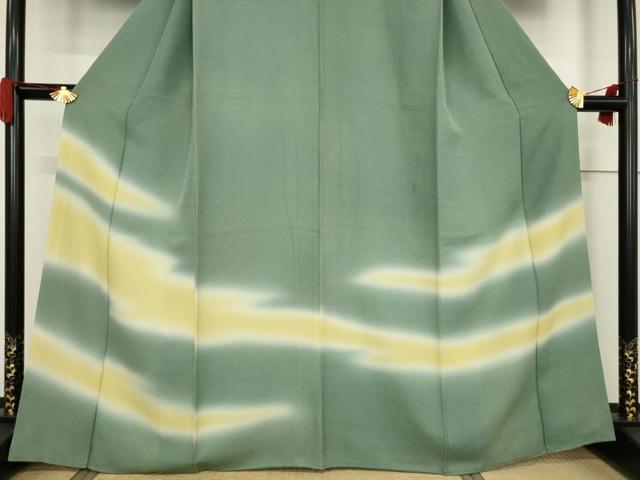 平和屋着物●訪問着 霞文 暈し染め 伊勢丹扱い 正絹 逸品 AABF3587ck