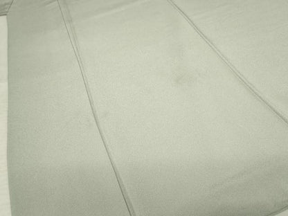 平和屋着物●染匠 菊次郎 色無地 灰汁色 丹後ちりめん 反端付き 正絹 逸品 AABF3592ck