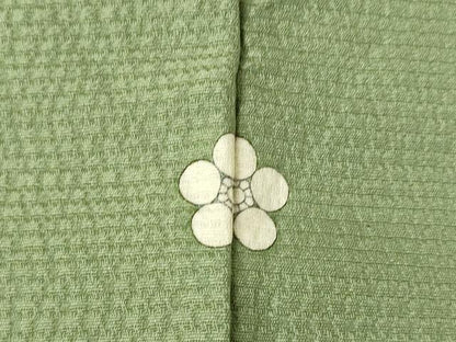 平和屋着物●上質な色無地 柳茶色 反端付き 正絹 逸品 未使用 AABF3597ck