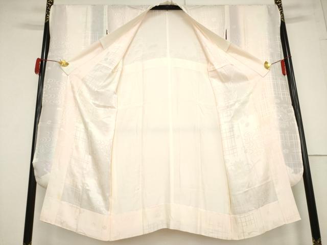 平和屋着物●豪華振袖・長襦袢(無双仕立て)セット 花毬文 暈し染め 金彩 ロング丈 正絹 逸品 AABF3599ck