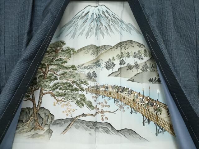 平和屋着物●男性 本場大島紬 アンサンブル 100亀甲 総詰め 手織り 中村ミサヨ作 証紙付き 正絹 逸品 AABF3601ck
