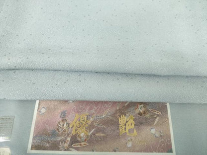 平和屋着物●上質な色無地 堅牢染 優艶色 丹後ちりめん 反端付き 正絹 逸品 未使用 AABF3605ck
