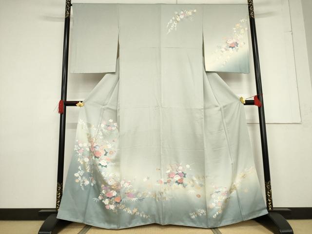平和屋着物●訪問着 花鼓文 暈し染め 金銀彩 正絹 逸品 AABF3607ck