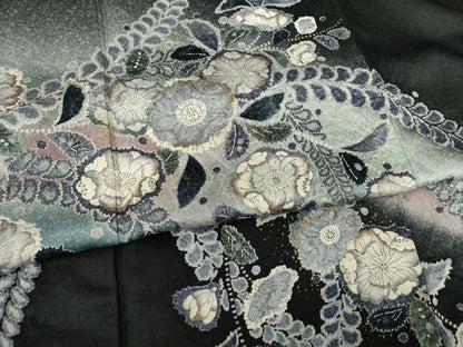平和屋着物●訪問着 作家物 孝美 辻が花 舞花文 正絹 逸品 AABF3610ck