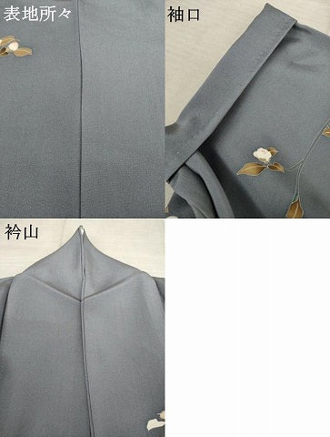 平和屋着物●訪問着 友禅 作家物 枝花文 正絹 逸品 AABF3611ck