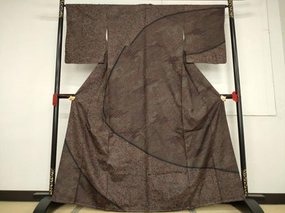 平和屋着物●訪問着 更紗花鳥文 正絹 逸品 AABF3614ck