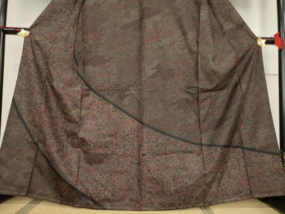 平和屋着物●訪問着 更紗花鳥文 正絹 逸品 AABF3614ck