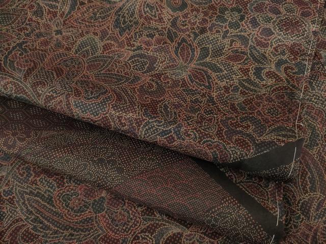 平和屋着物●訪問着 更紗花鳥文 正絹 逸品 AABF3614ck