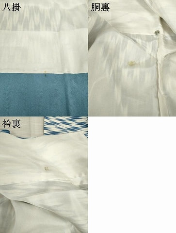 平和屋着物●お召 矢羽文 正絹 逸品 AABF3617ck