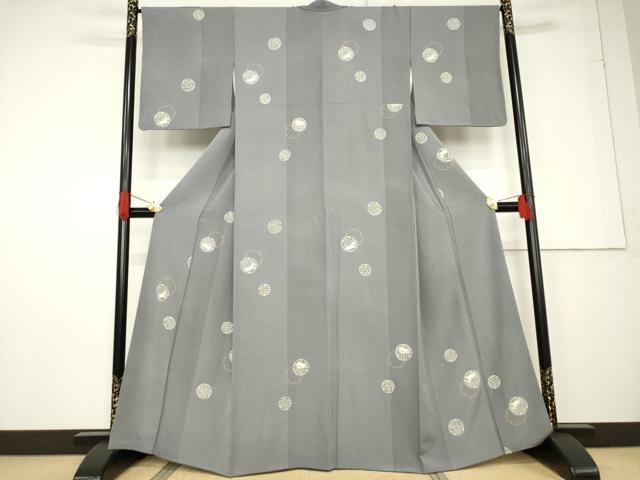 平和屋着物●訪問着 雪輪重ね兎文 金彩 小田急百貨店扱い 正絹 逸品 AABF3620ck