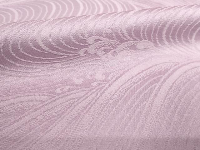 平和屋着物●上質な色無地 立波地紋 紅藤色 正絹 逸品 AABF3623ck
