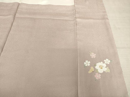 平和屋着物●訪問着 駒刺繍 雪輪重ね花文 暈し染め 三越扱い 正絹 逸品 AABF3624ck
