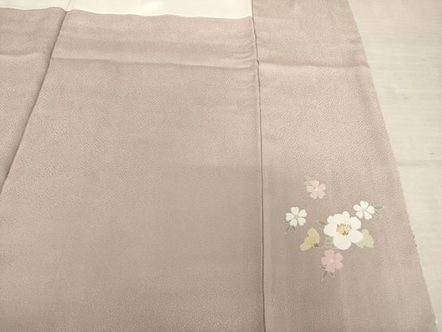 平和屋着物●訪問着 駒刺繍 雪輪重ね花文 暈し染め 三越扱い 正絹 逸品 AABF3624ck