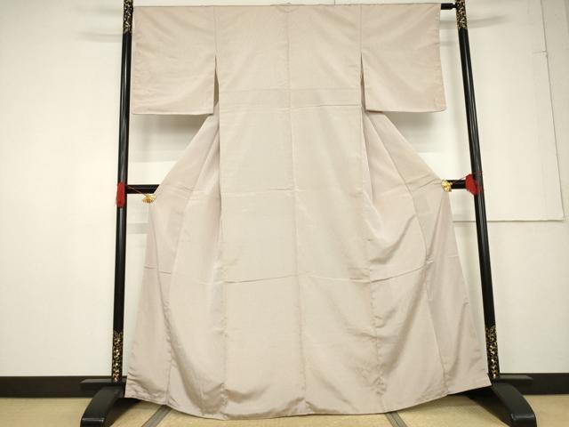 平和屋着物●お召 縞 正絹 逸品 未使用 AABF3629ck