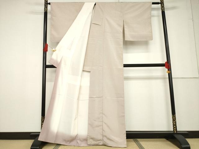 平和屋着物●お召 縞 正絹 逸品 未使用 AABF3629ck