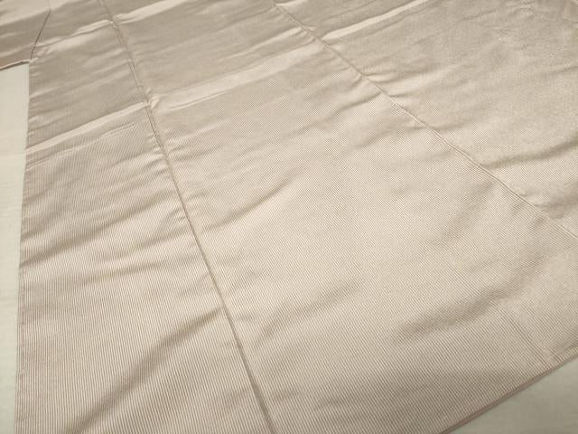 平和屋着物●お召 縞 正絹 逸品 未使用 AABF3629ck