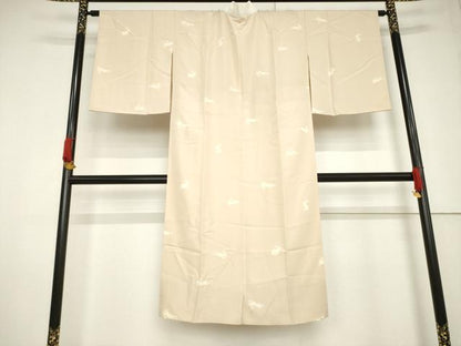 平和屋着物●長襦袢 無双仕立て うさぎ 兎 正絹 逸品 AABF3636ck