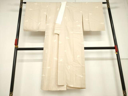 平和屋着物●長襦袢 無双仕立て うさぎ 兎 正絹 逸品 AABF3636ck